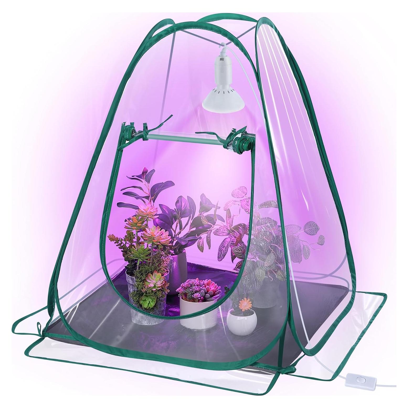 Invernadero Mini Plegable Meonum con Luz LED 10W para Plantas