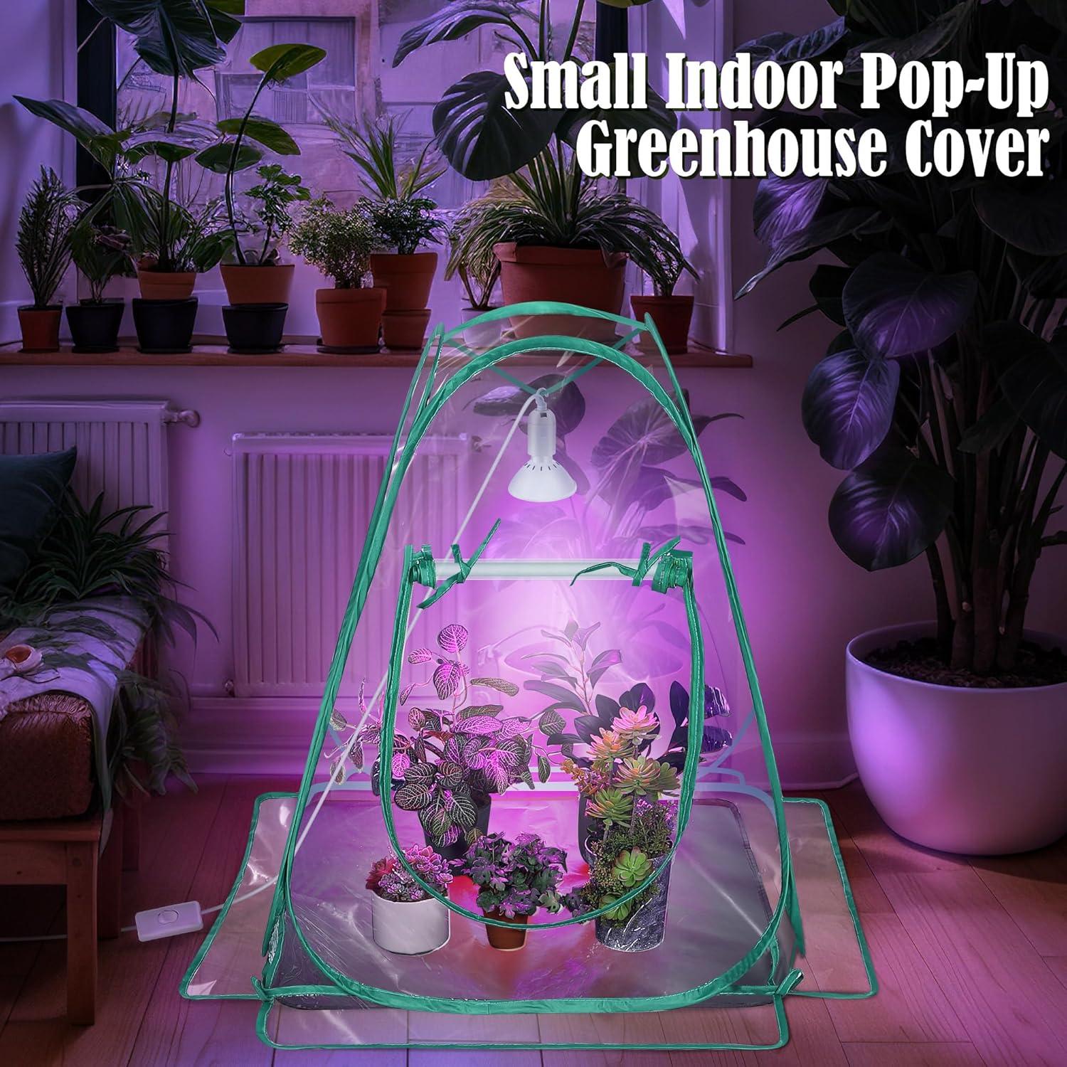 Invernadero Mini Plegable Meonum con Luz LED 10W para Plantas