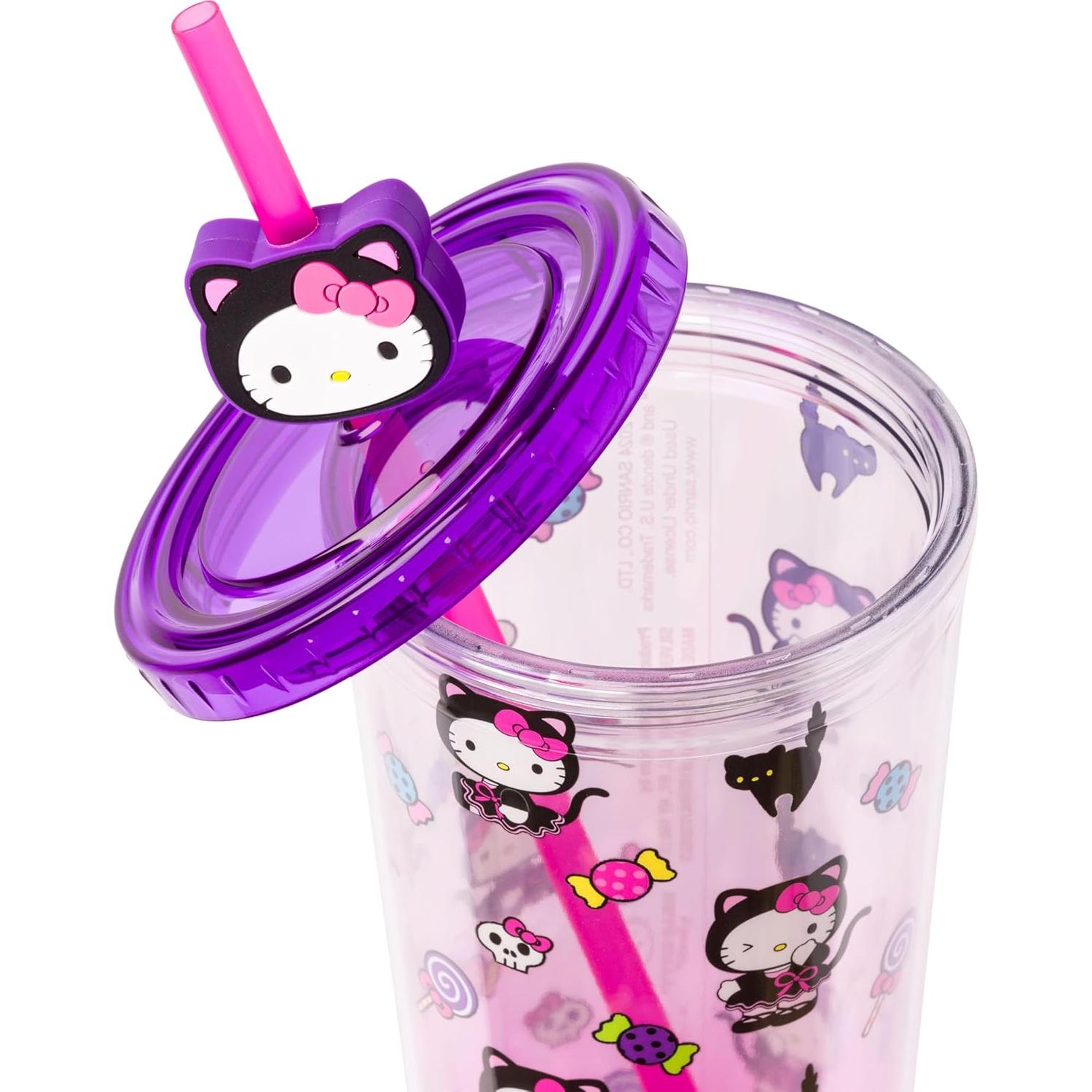 Taza Fría de Plástico Silver Buffalo Hello Kitty 710 ml Halloween