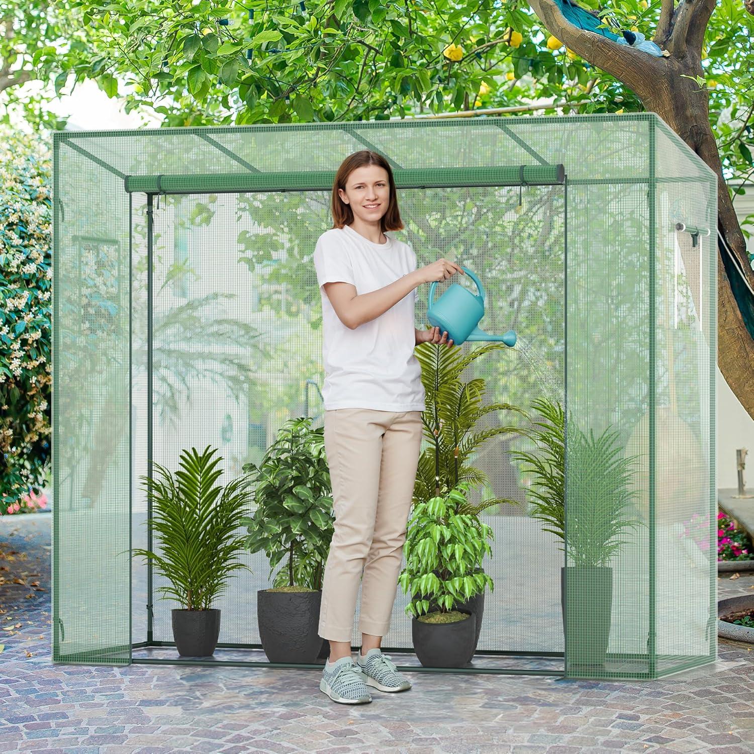 Invernadero Pequeño Phonjoroo 198x76x170 cm con Ventanas