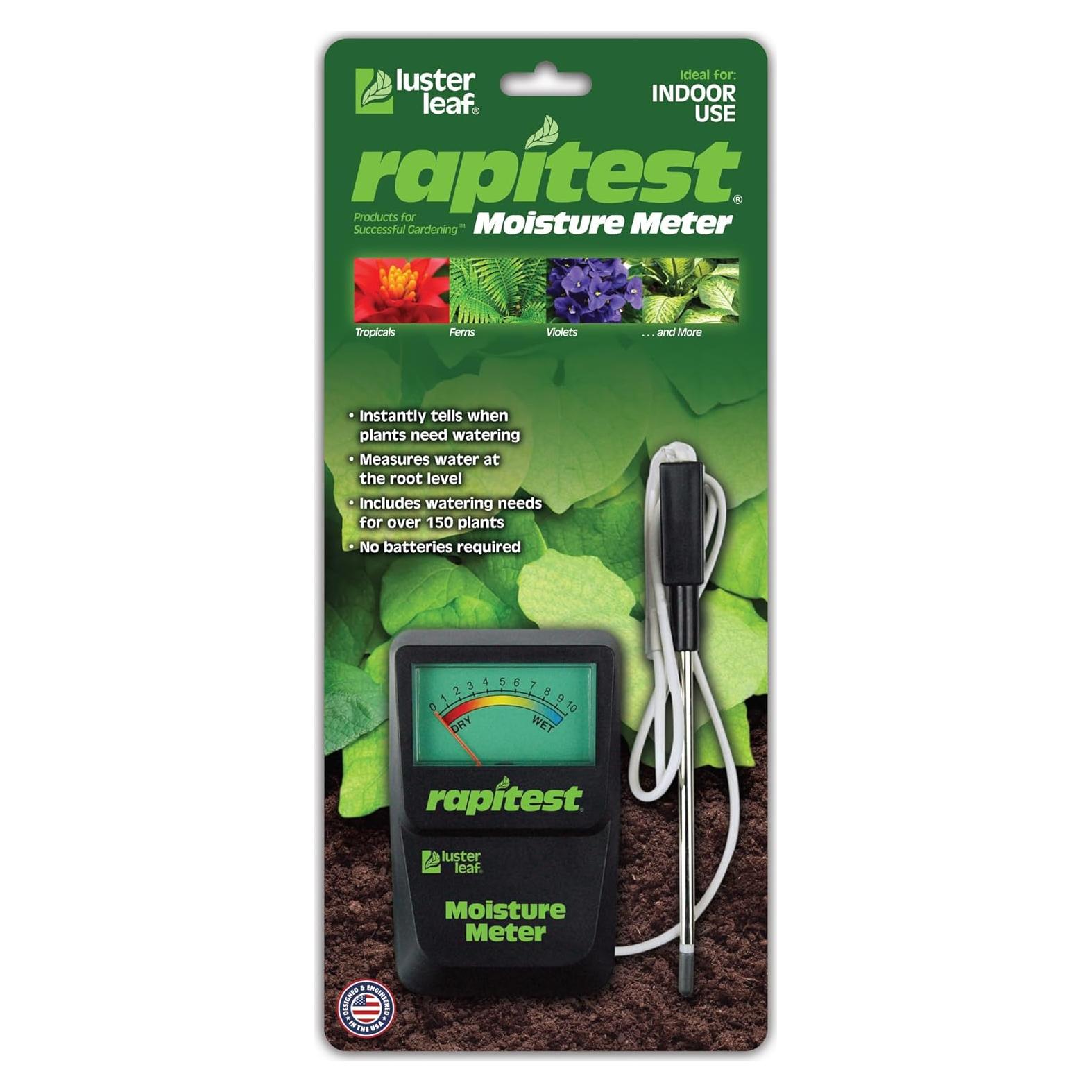 Medidor de Humedad del Suelo Luster Leaf 1820 Sin Baterías