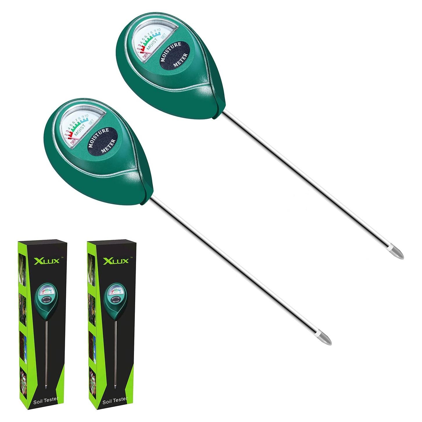 Medidor de Humedad del Suelo XLUX T10 - Paquete de 2