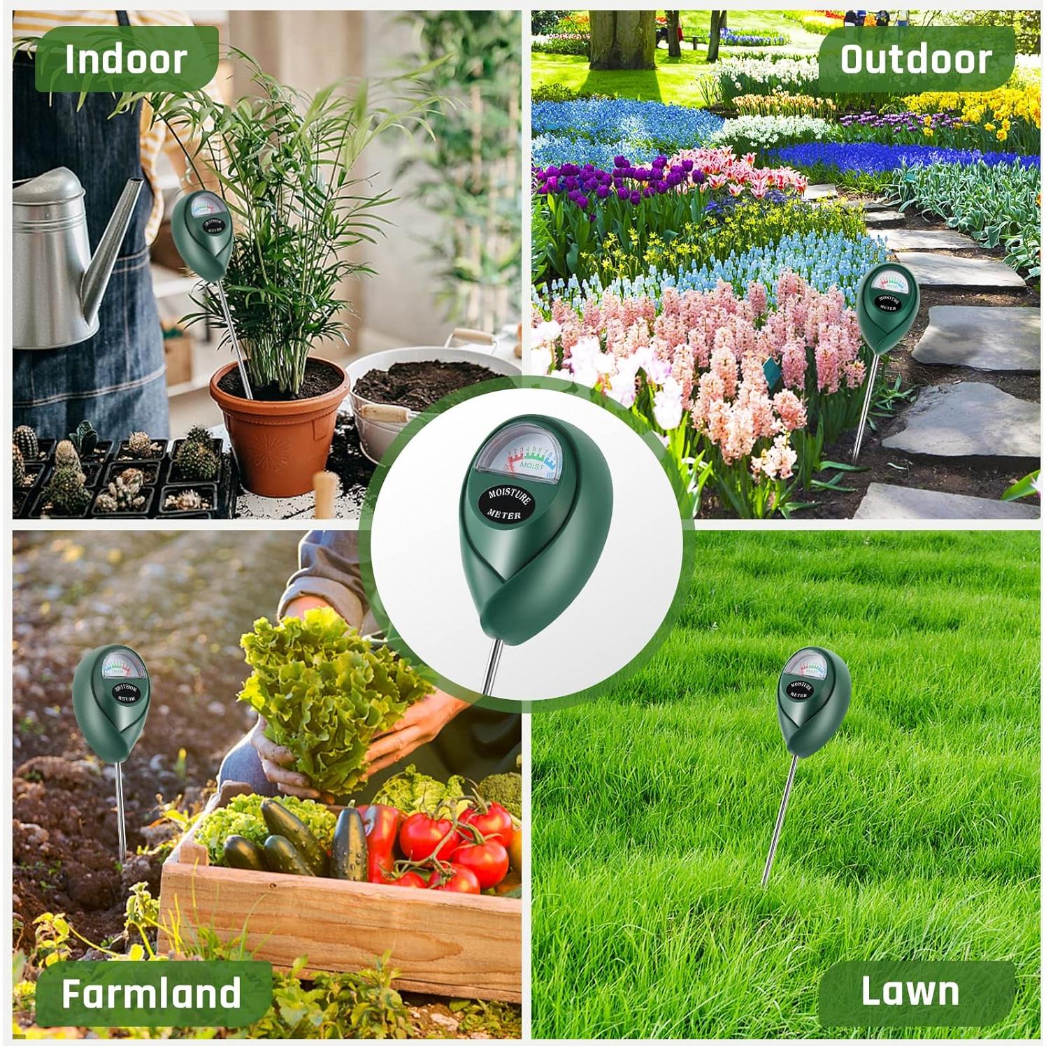 Medidor de Humedad de Suelo Thlevel Verde - 2 Paquetes