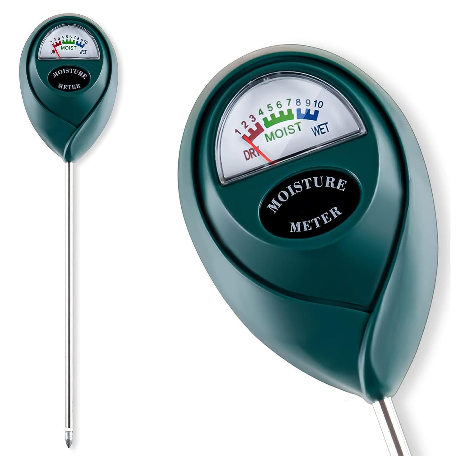 Medidor de Humedad del Suelo Tennedriv Green 17.78 cm