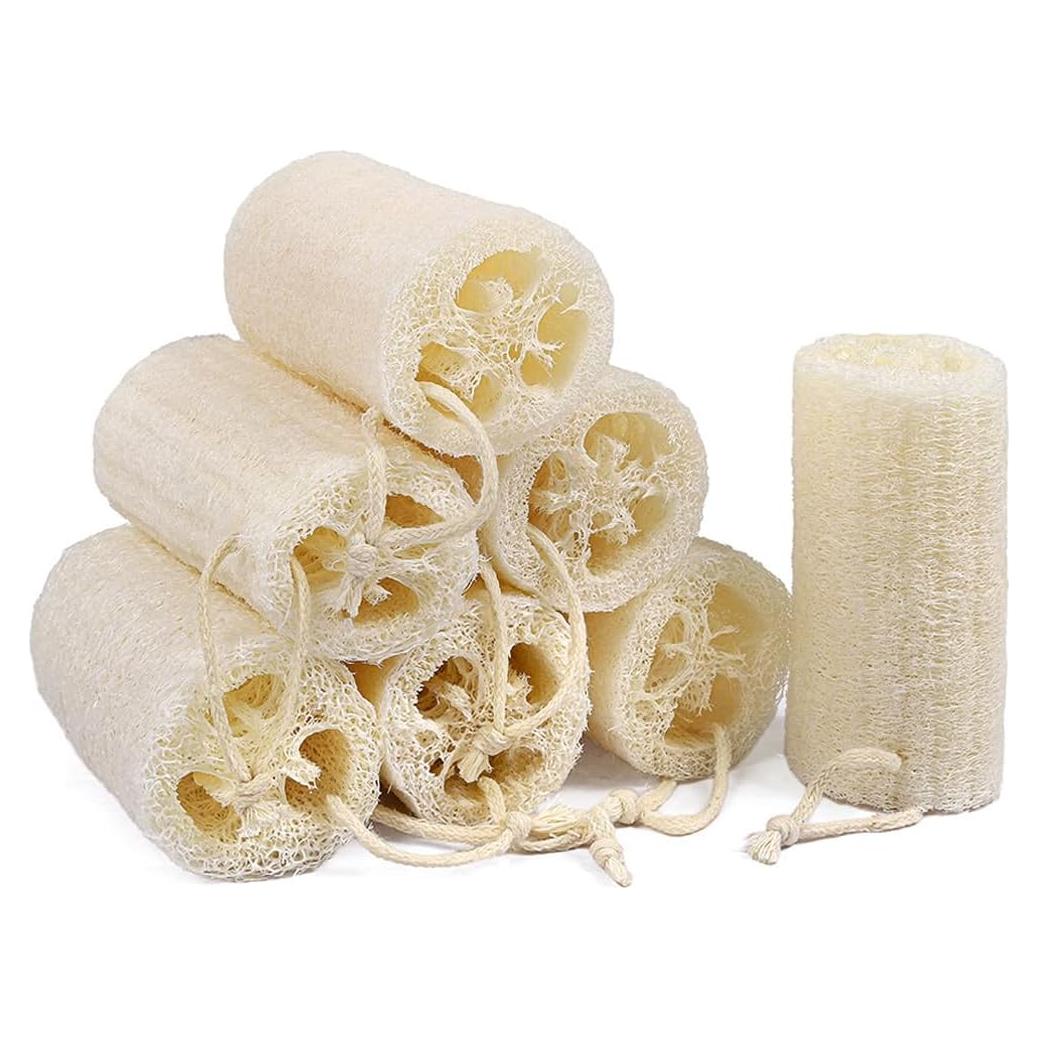 Paquete de 7 esponjas de lufa natural Createjoya 12.7 cm