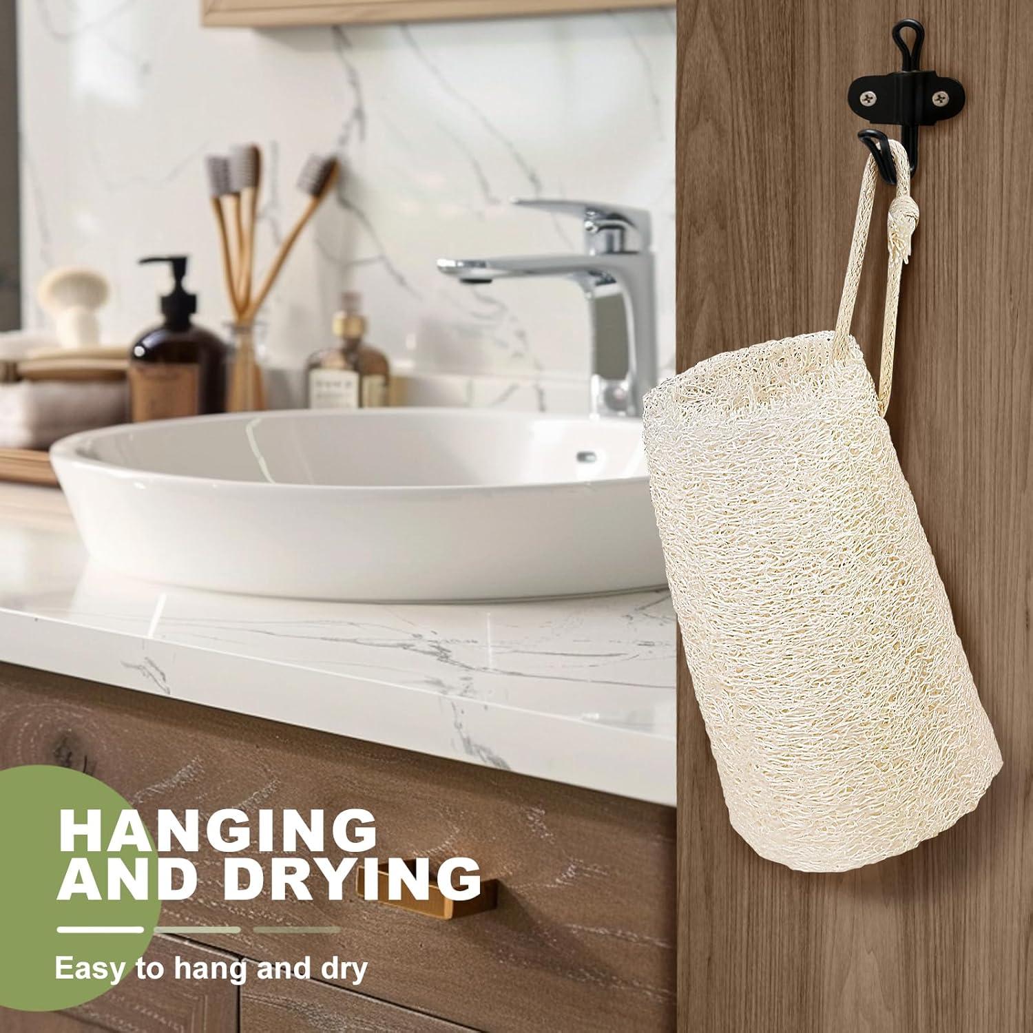 Paquete de 7 esponjas de lufa natural Createjoya 12.7 cm