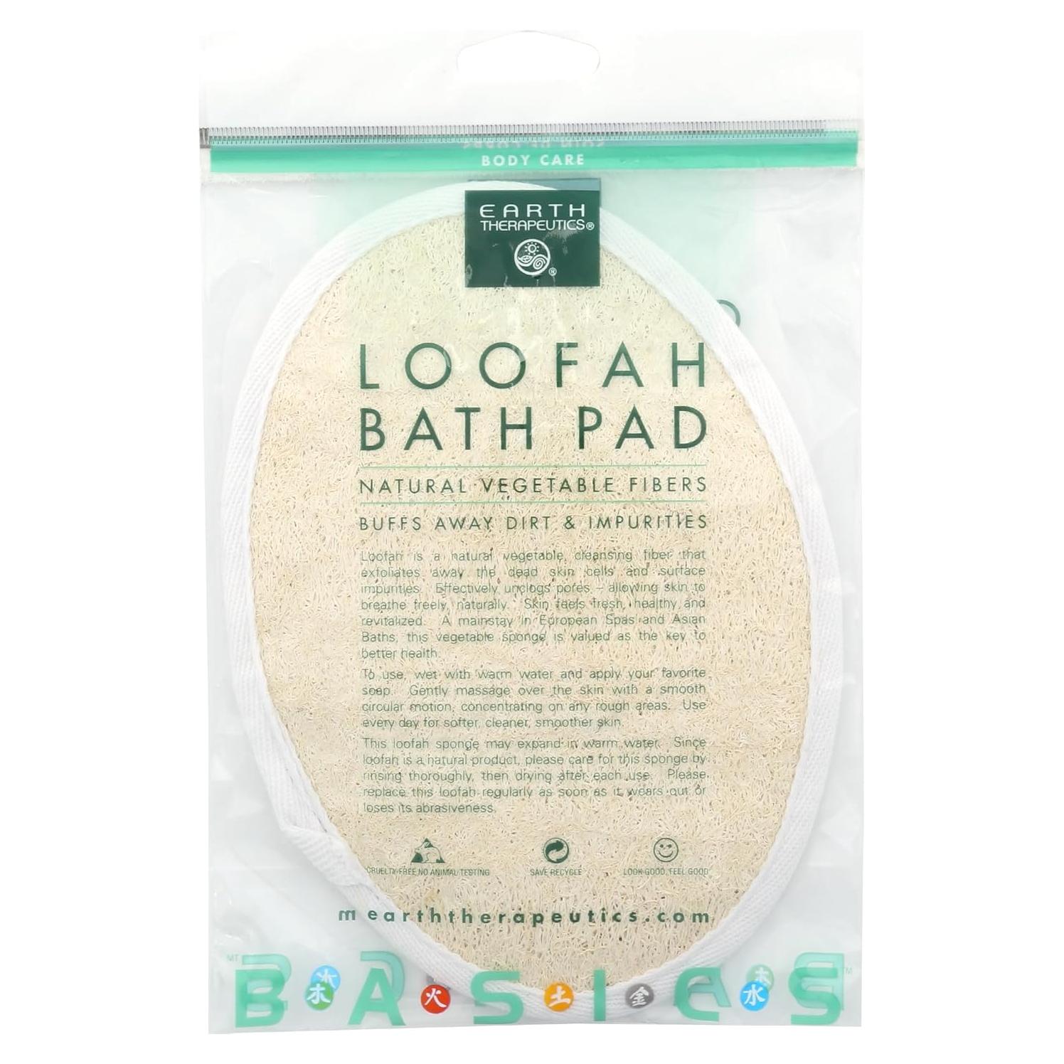 Almohadilla de Loofah para Baño Earth Therapeutics 14x22cm
