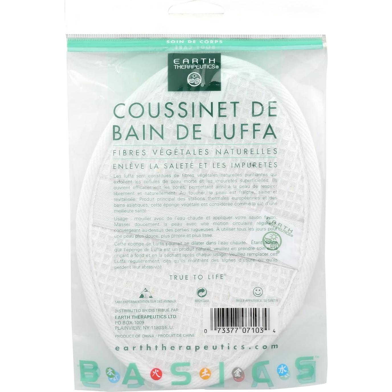 Almohadilla de Loofah para Baño Earth Therapeutics 14x22cm