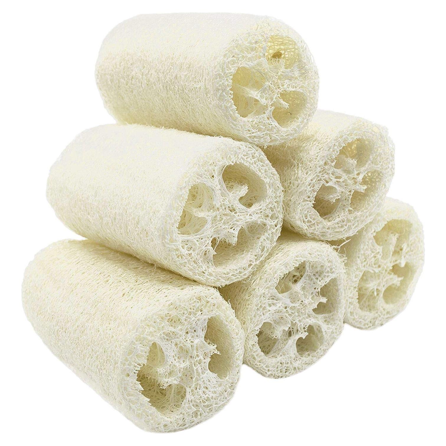 Esponjas Exfoliantes de Luffa Orgánica MAYMII - Paquete de 6