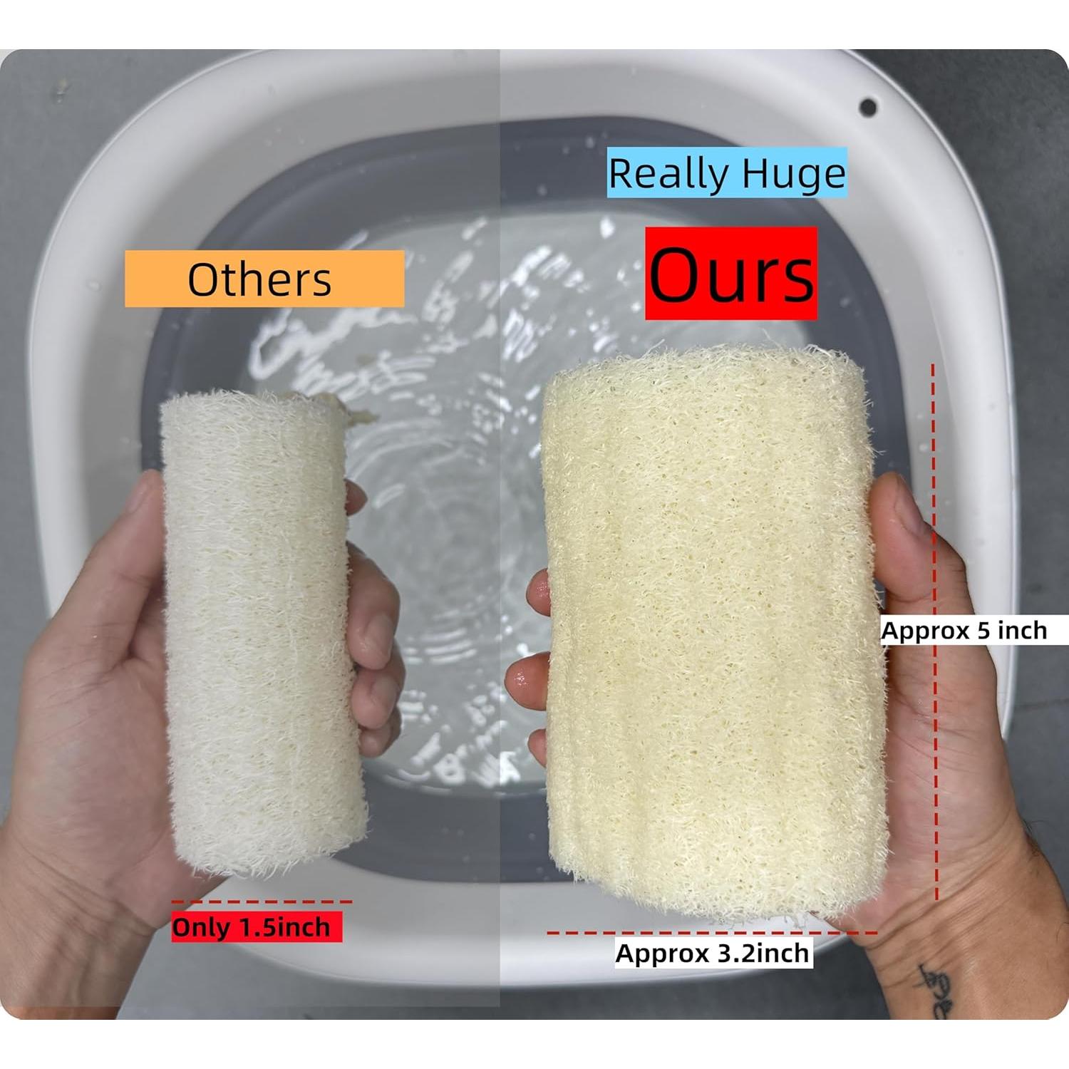 Esponjas Exfoliantes de Luffa Orgánica MAYMII - Paquete de 6