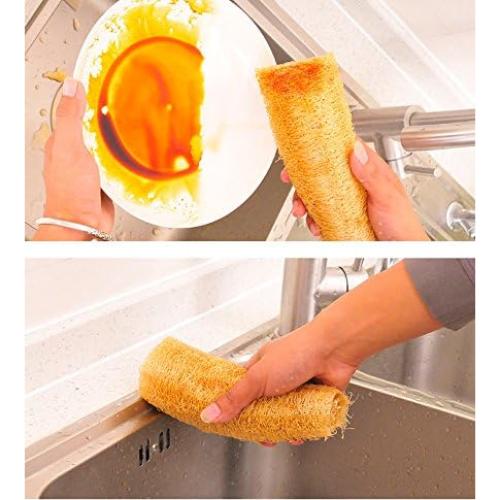 Esponjas de Lufa Natural Orgánica Exfoliantes 4 Piezas