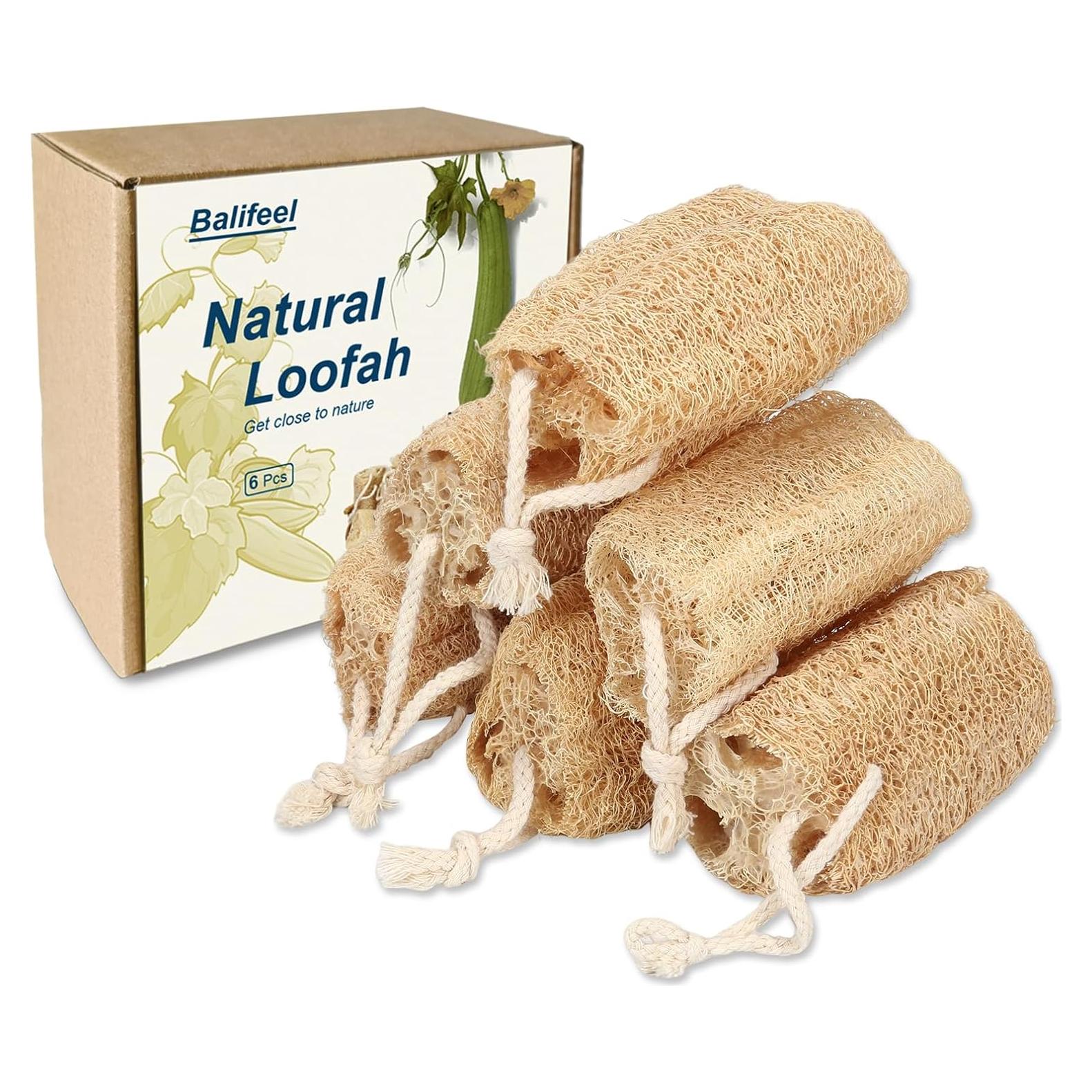 Esponja de Lufa Natural Orgánica Balifeel Set de 6 Piezas