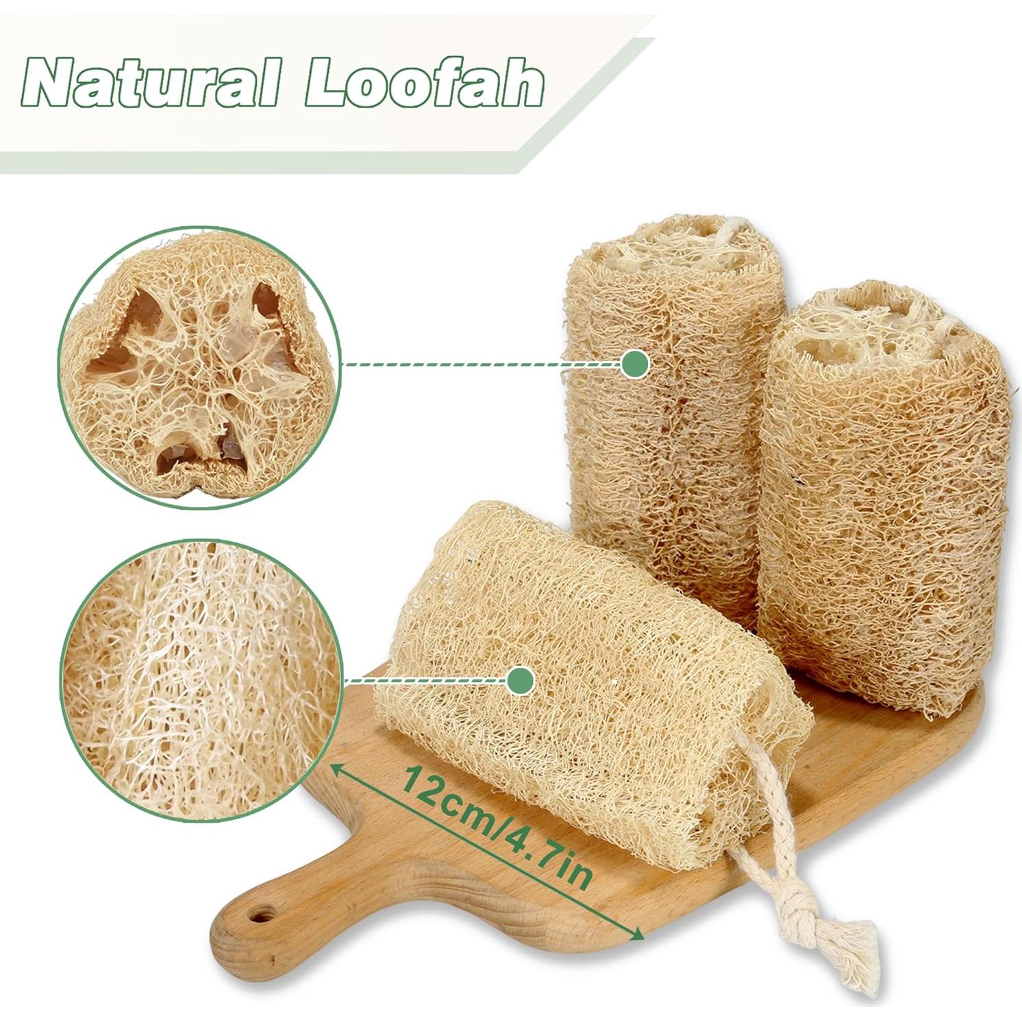 Esponja de Lufa Natural Orgánica Balifeel Set de 6 Piezas