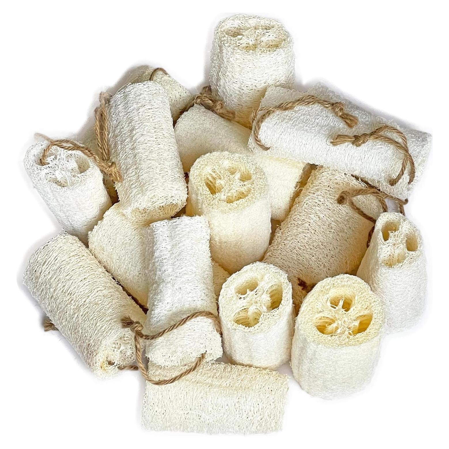 Esponja de Baño Exfoliante Luffa Natural Tang Karrey - 12 Piezas