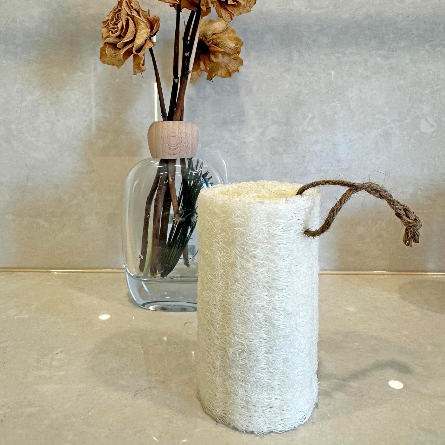 Esponja de Baño Exfoliante Luffa Natural Tang Karrey - 12 Piezas