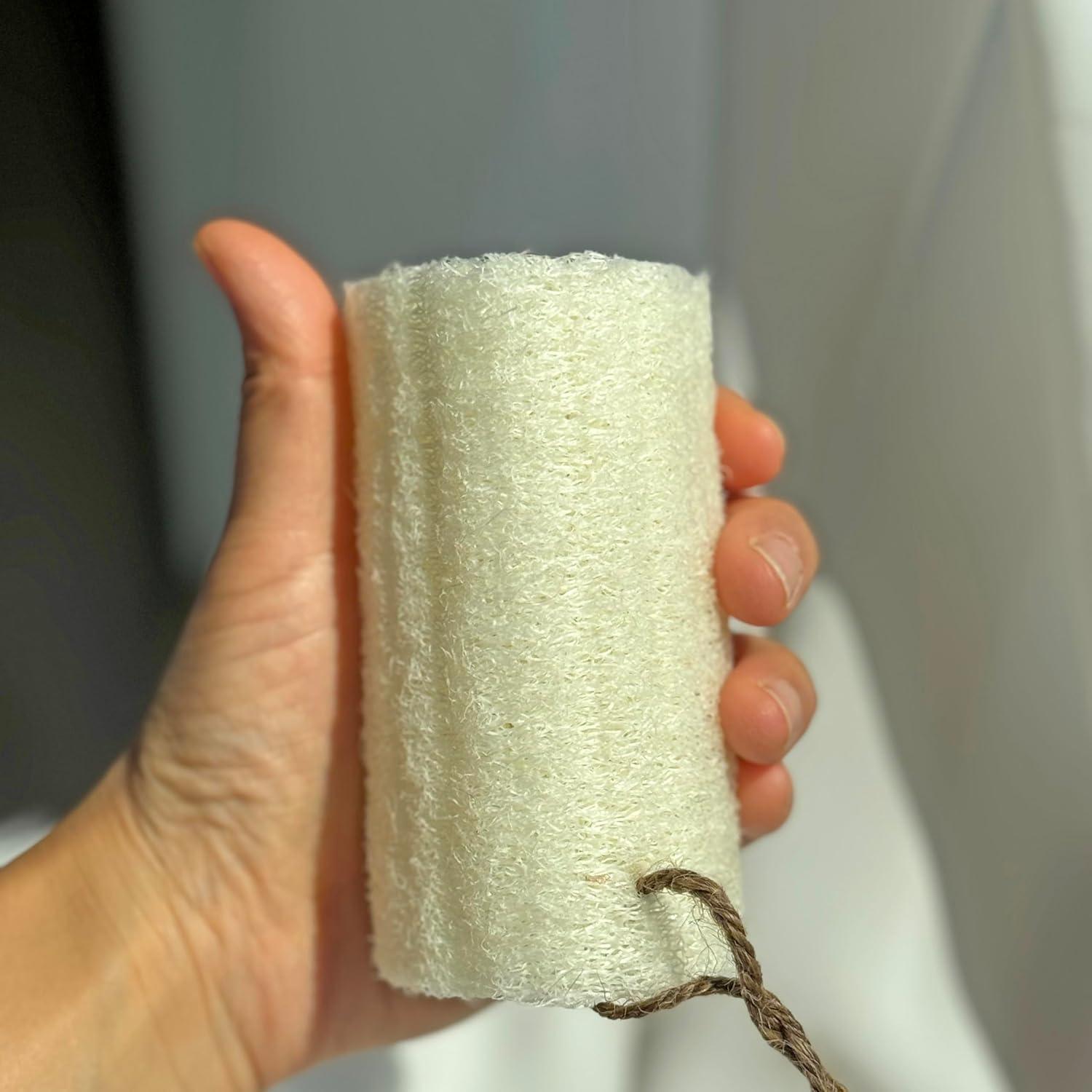 Esponja de Baño Exfoliante Luffa Natural Tang Karrey - 12 Piezas