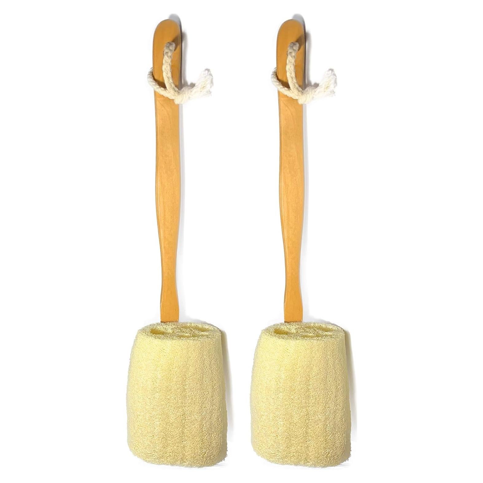 Paquete de 2 Esponjas de Lufa Natural Exfoliante Mr.Cui 43cm