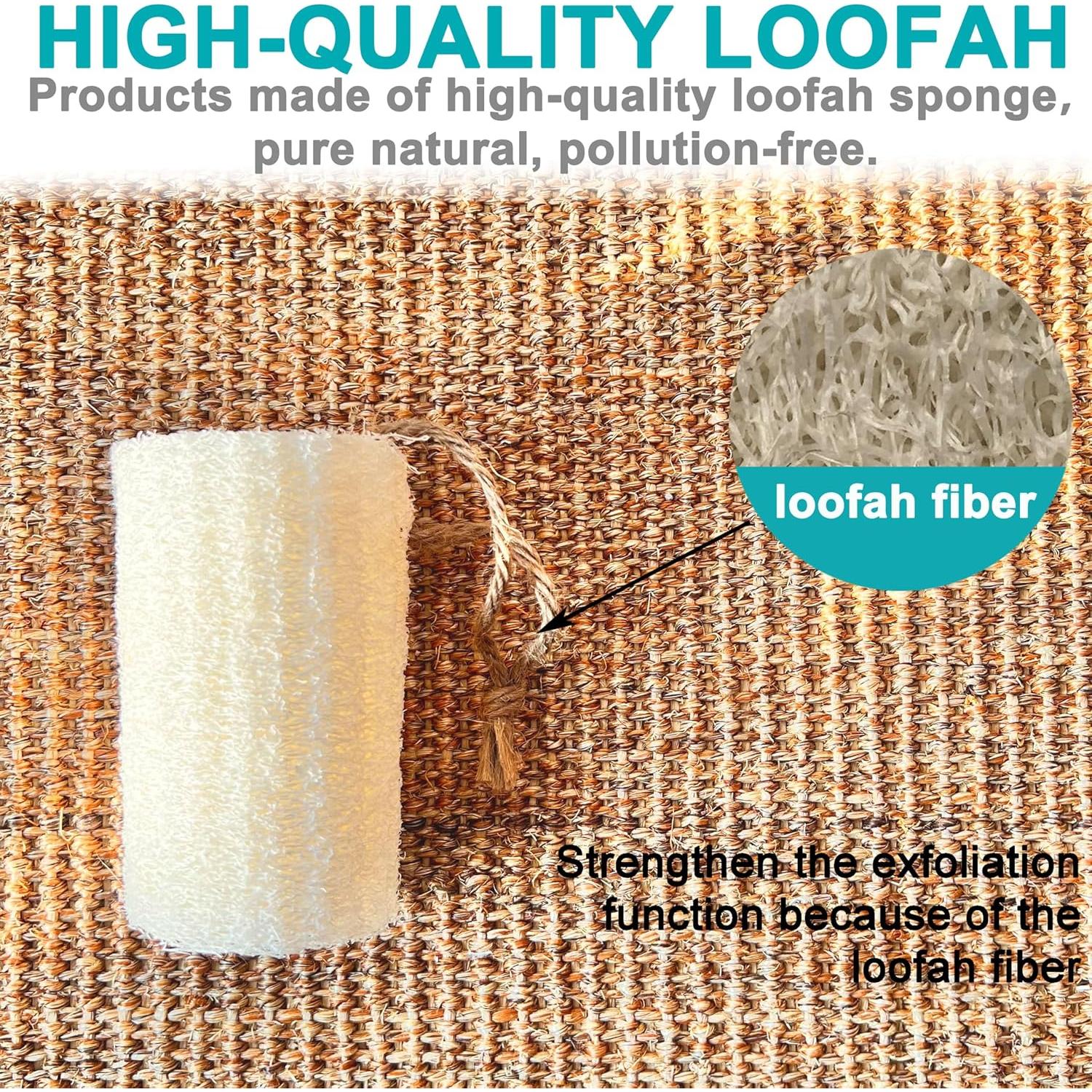 Esponjas de Baño Exfoliantes de Lufa Natural Tienda de Mr.Cui - 24 Unidades