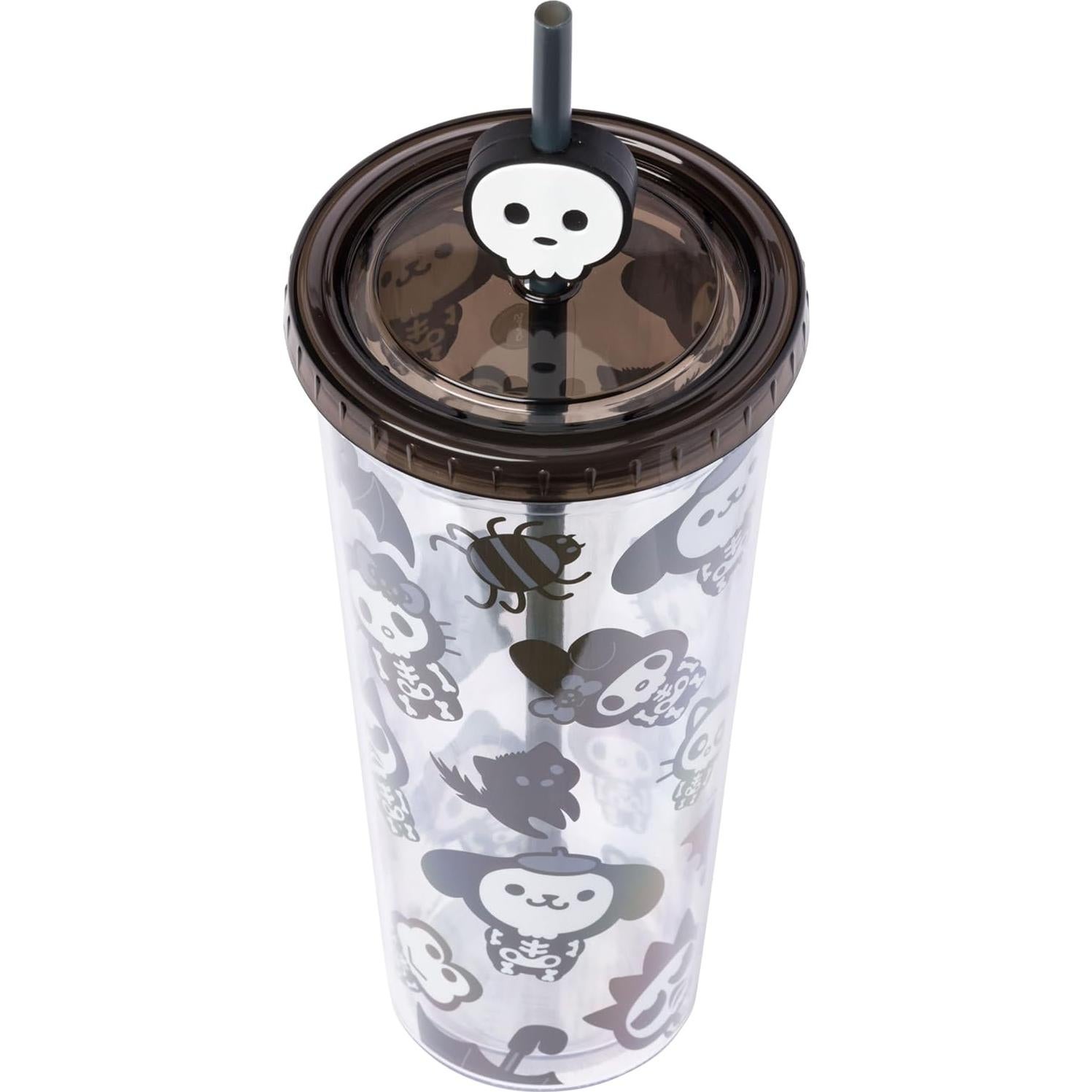 Taza Fría Hello Kitty Halloween 710 ml con Popote y Tapa