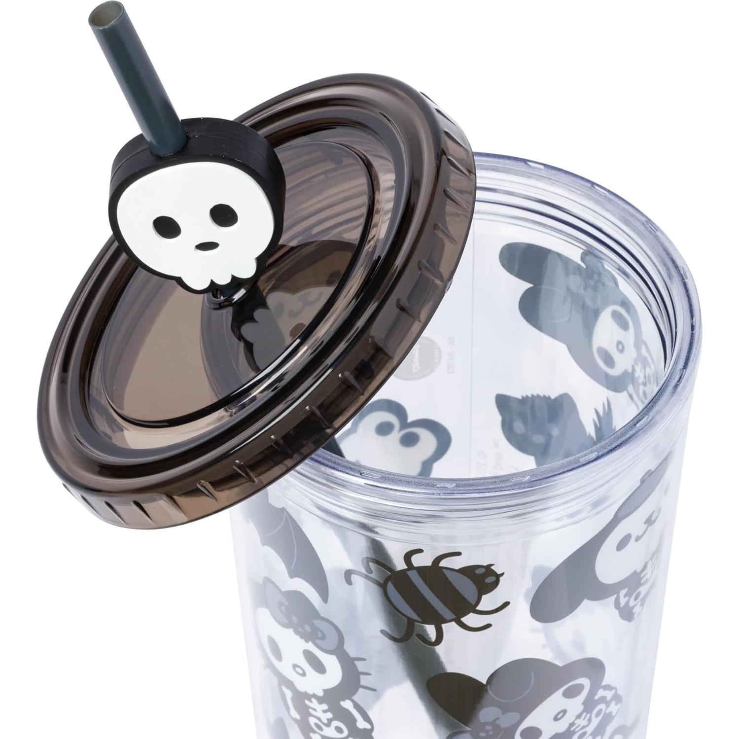 Taza Fría Hello Kitty Halloween 710 ml con Popote y Tapa