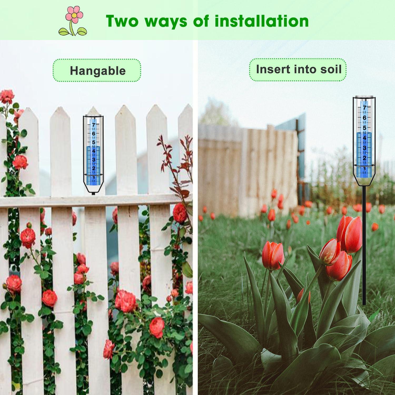 Pluviómetro FINEST+ 26.67 cm Ajustable para Jardín y Granja