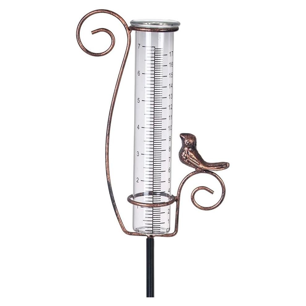 Pluviometro de Metal HOBYLUBY 17.78 cm para Jardín