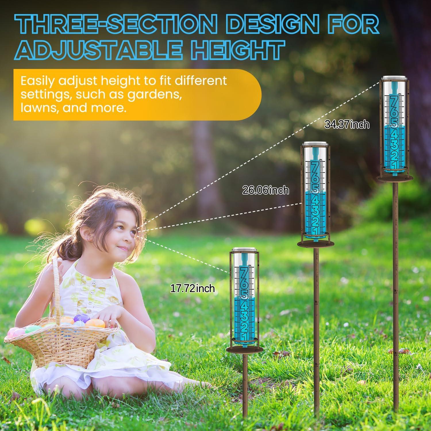 Pluviómetro Suggant Ajustable 86.36 cm con Números Grandes