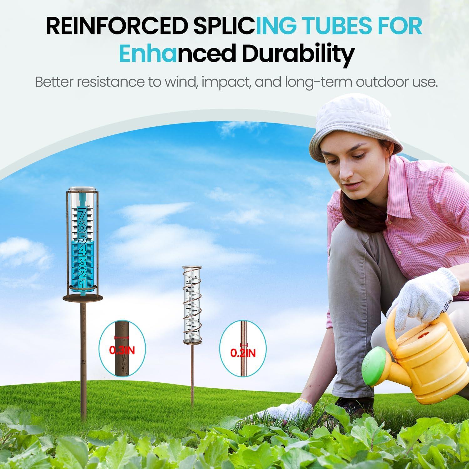 Pluviómetro Suggant Ajustable 86.36 cm con Números Grandes