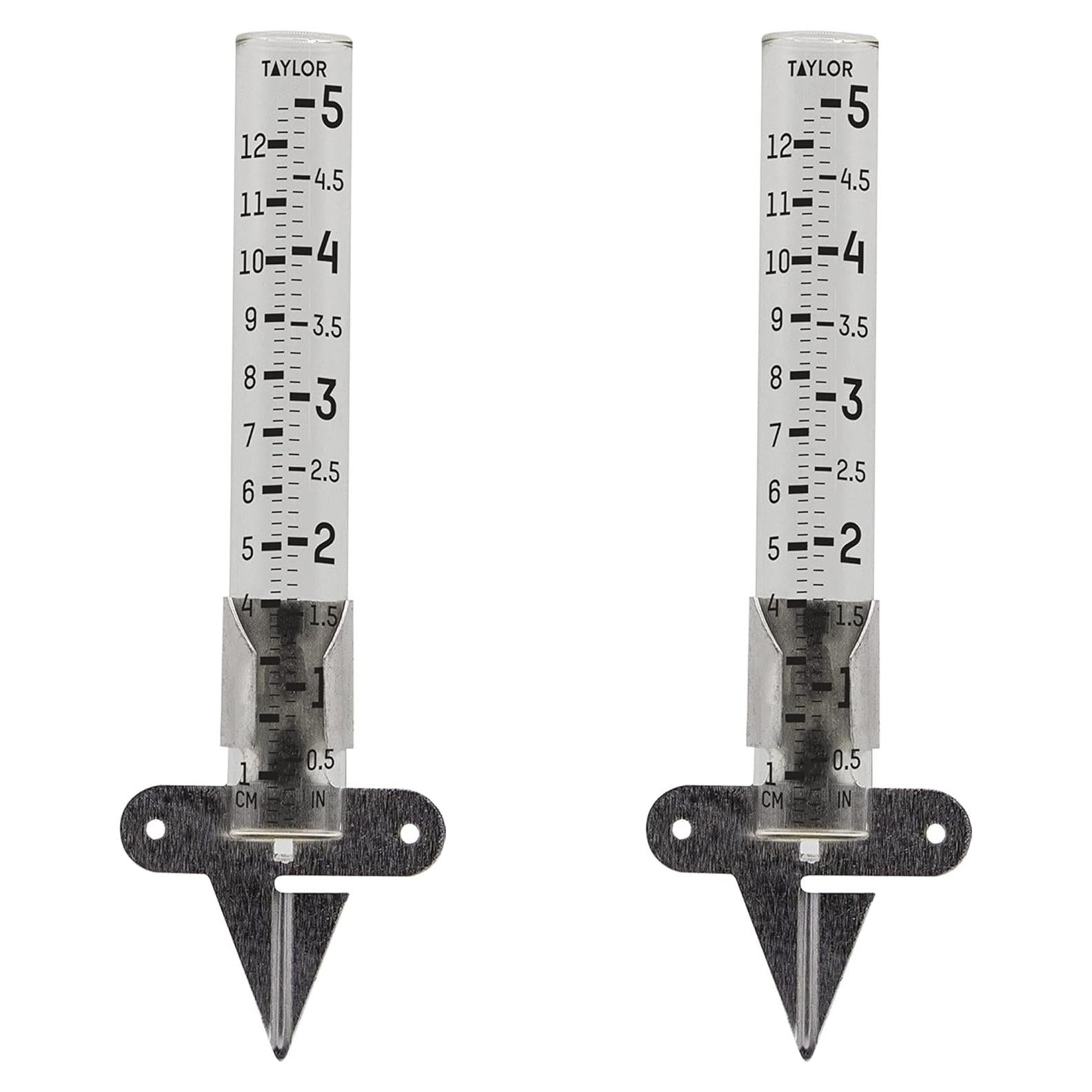 Medidor de Lluvia Taylor 2710N2 - Paquete de 2, 12.7 cm