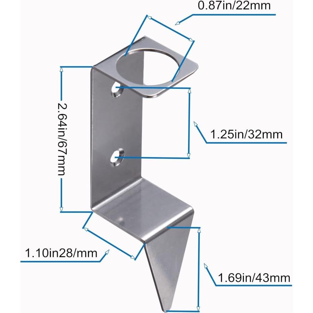 Medidor de lluvia 12.7 cm Mateda con soporte de acero inoxidable