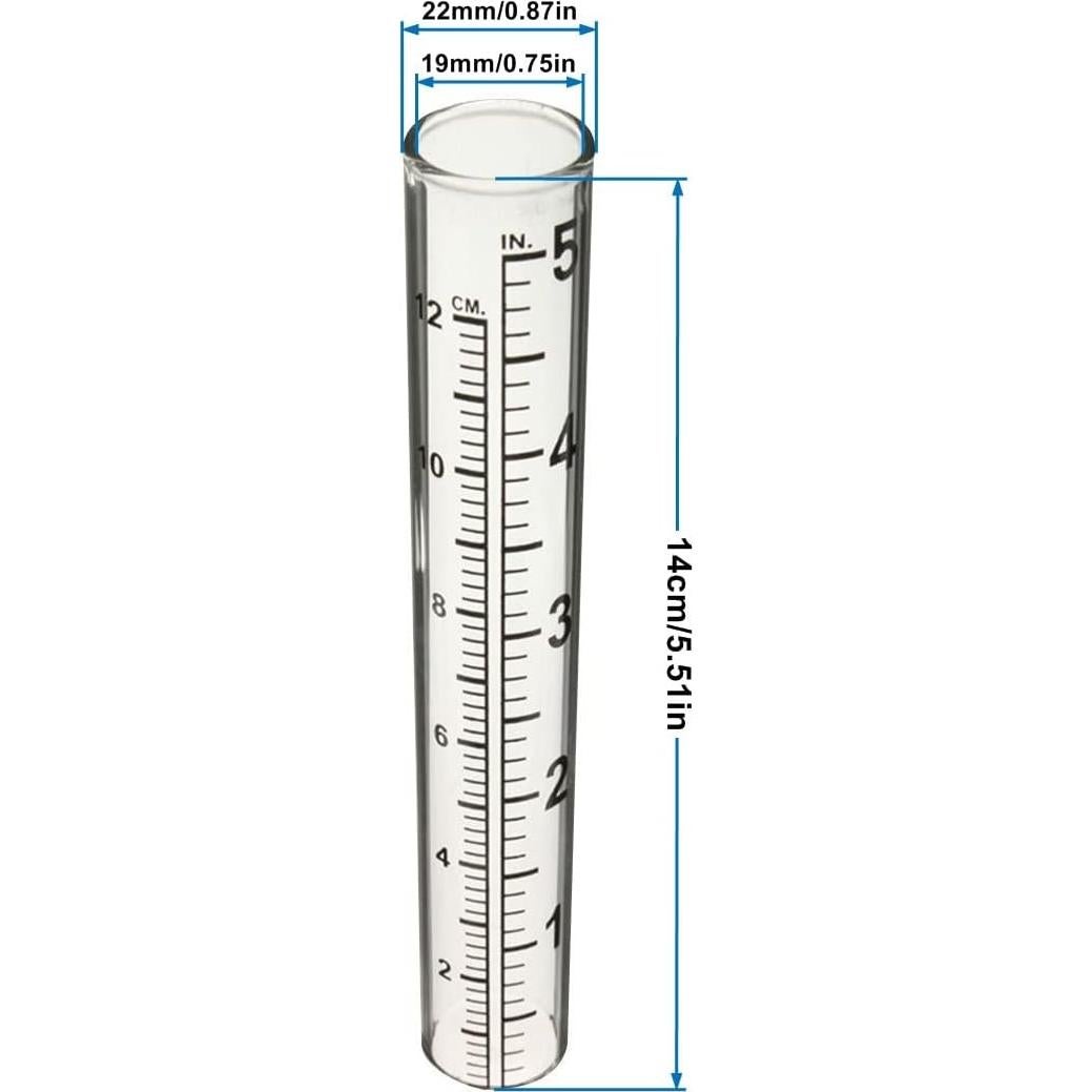 Medidor de lluvia 12.7 cm Mateda con soporte de acero inoxidable