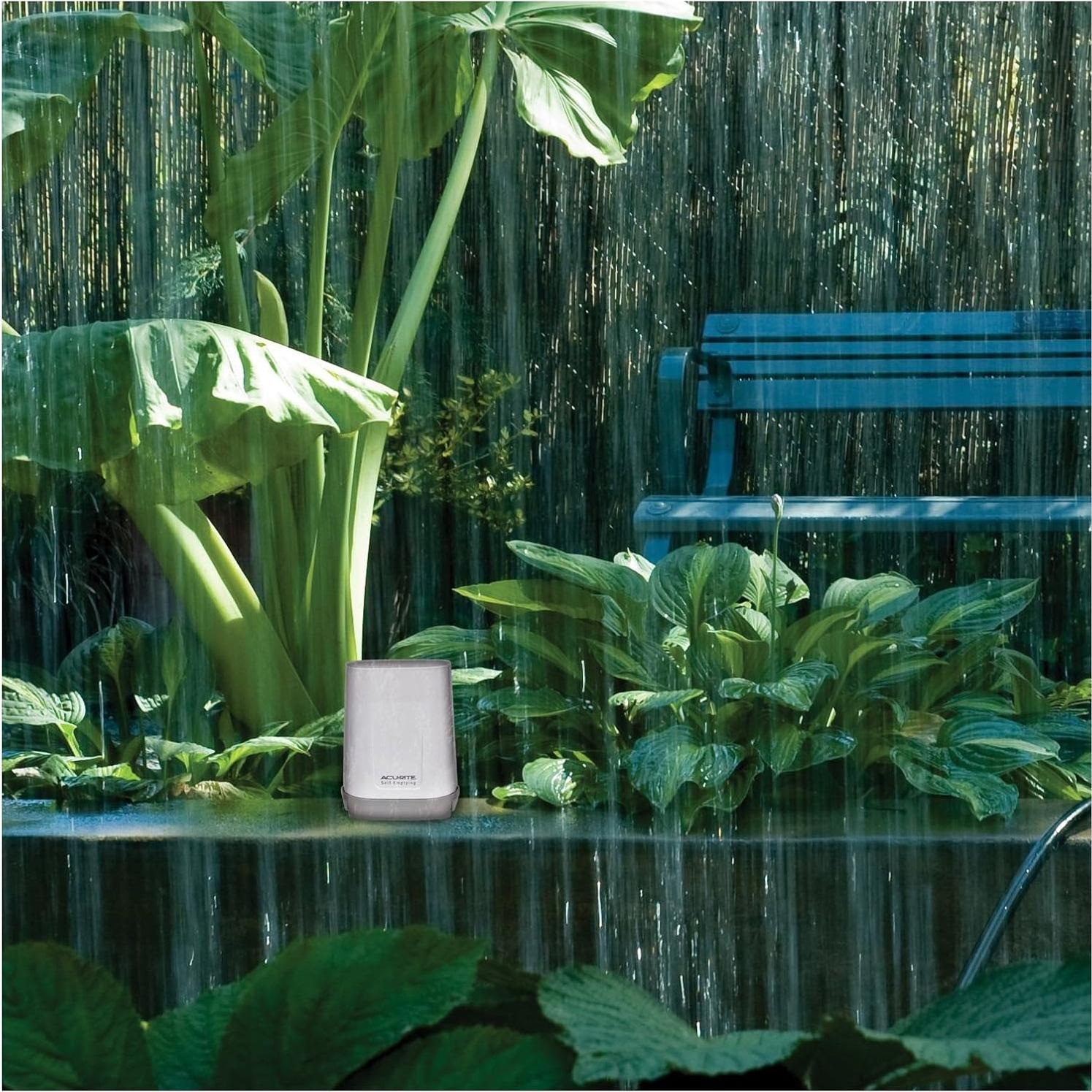 Medidor de Lluvia Digital Inalámbrico AcuRite 899 con Alarma