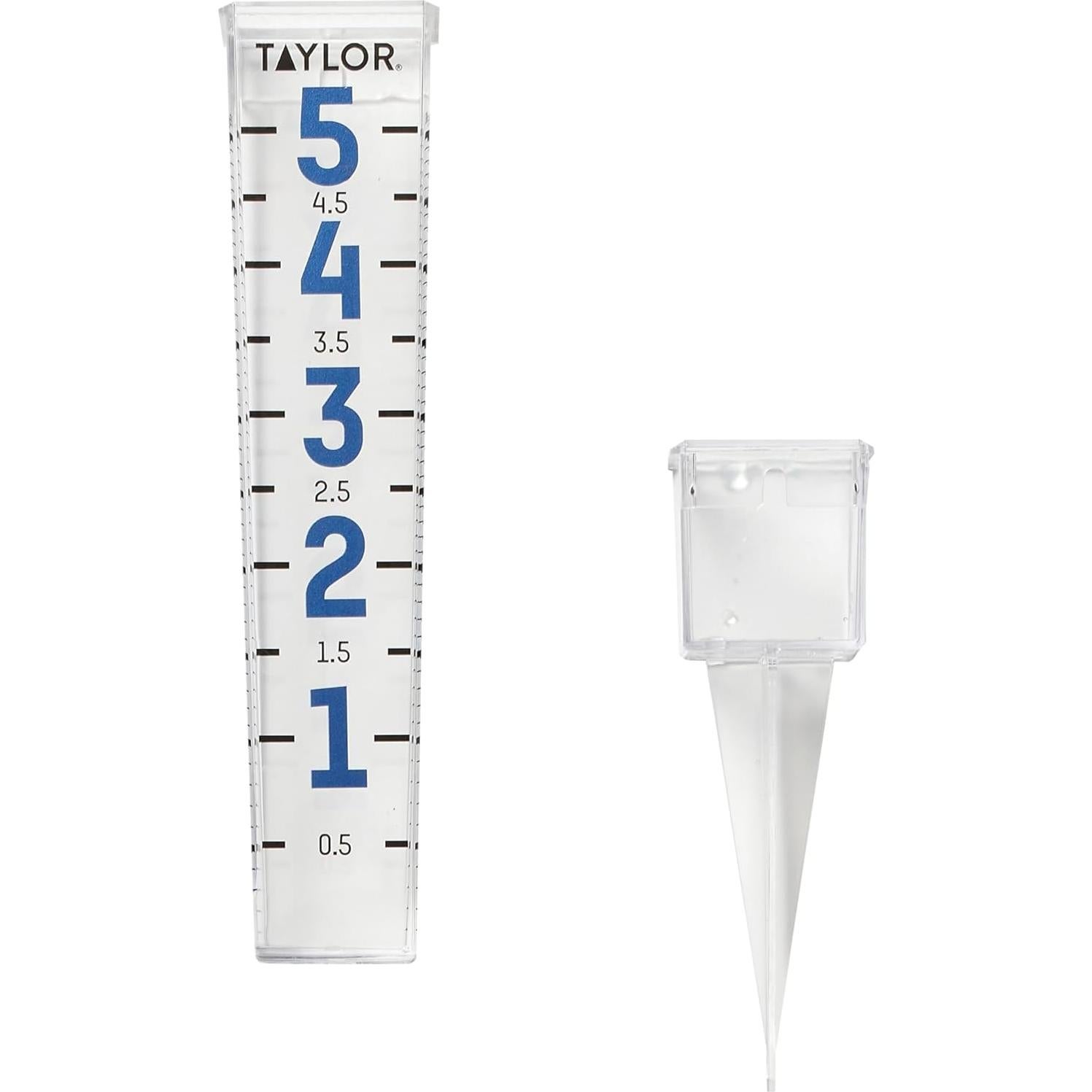Pluviómetro Metálico Taylor 5" (12.7 cm) Fácil de Leer