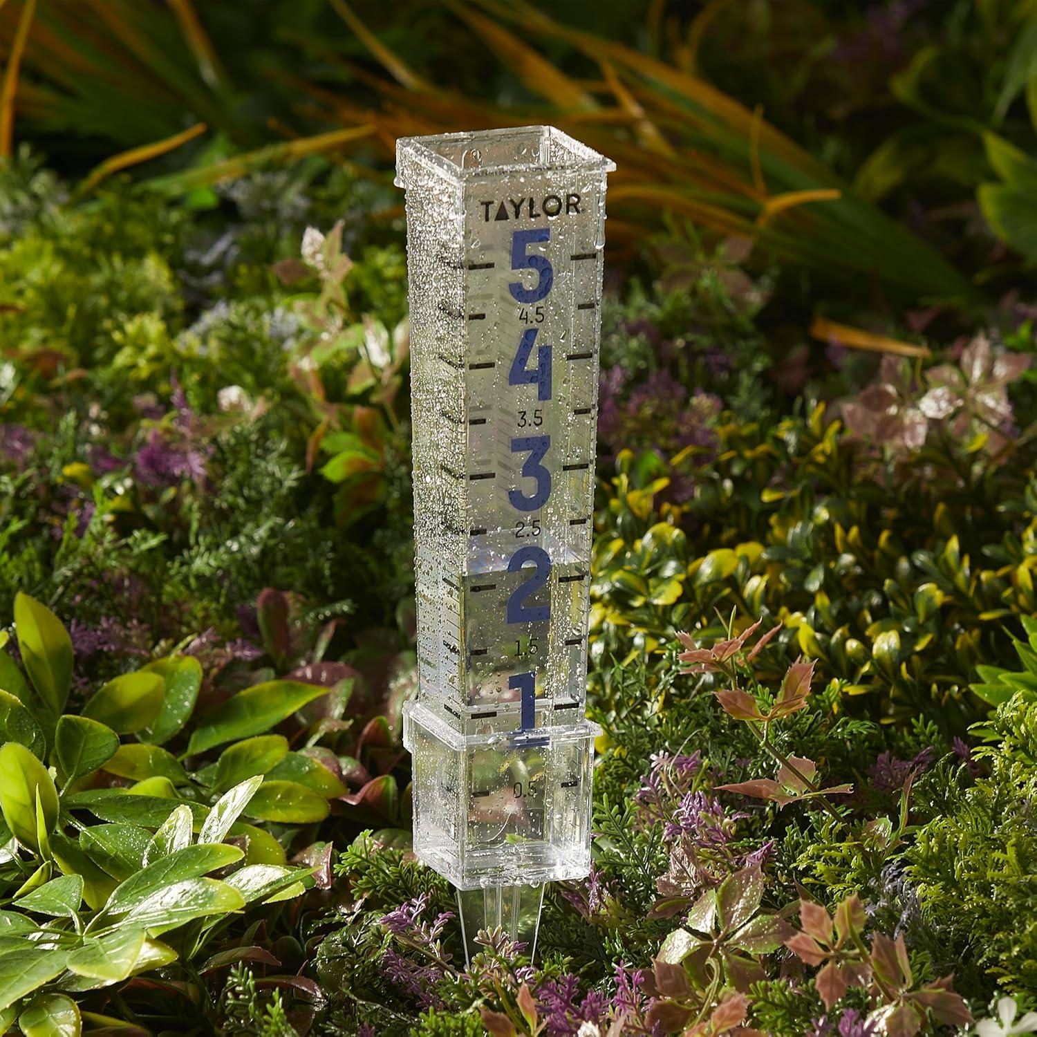 Pluviómetro Metálico Taylor 5" (12.7 cm) Fácil de Leer