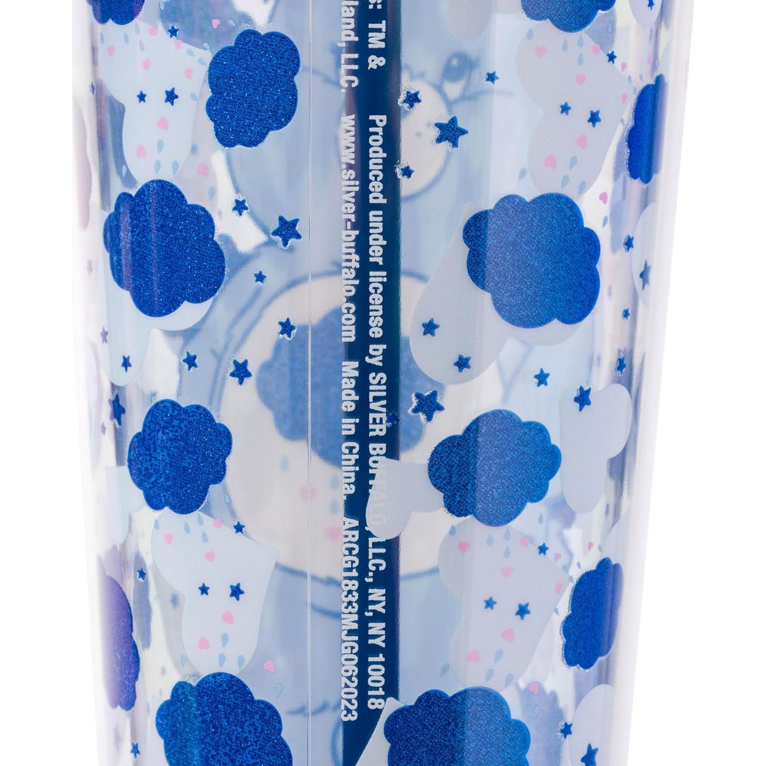 Taza Fría Silver Buffalo Grumpy Bear 710 ml con Popote