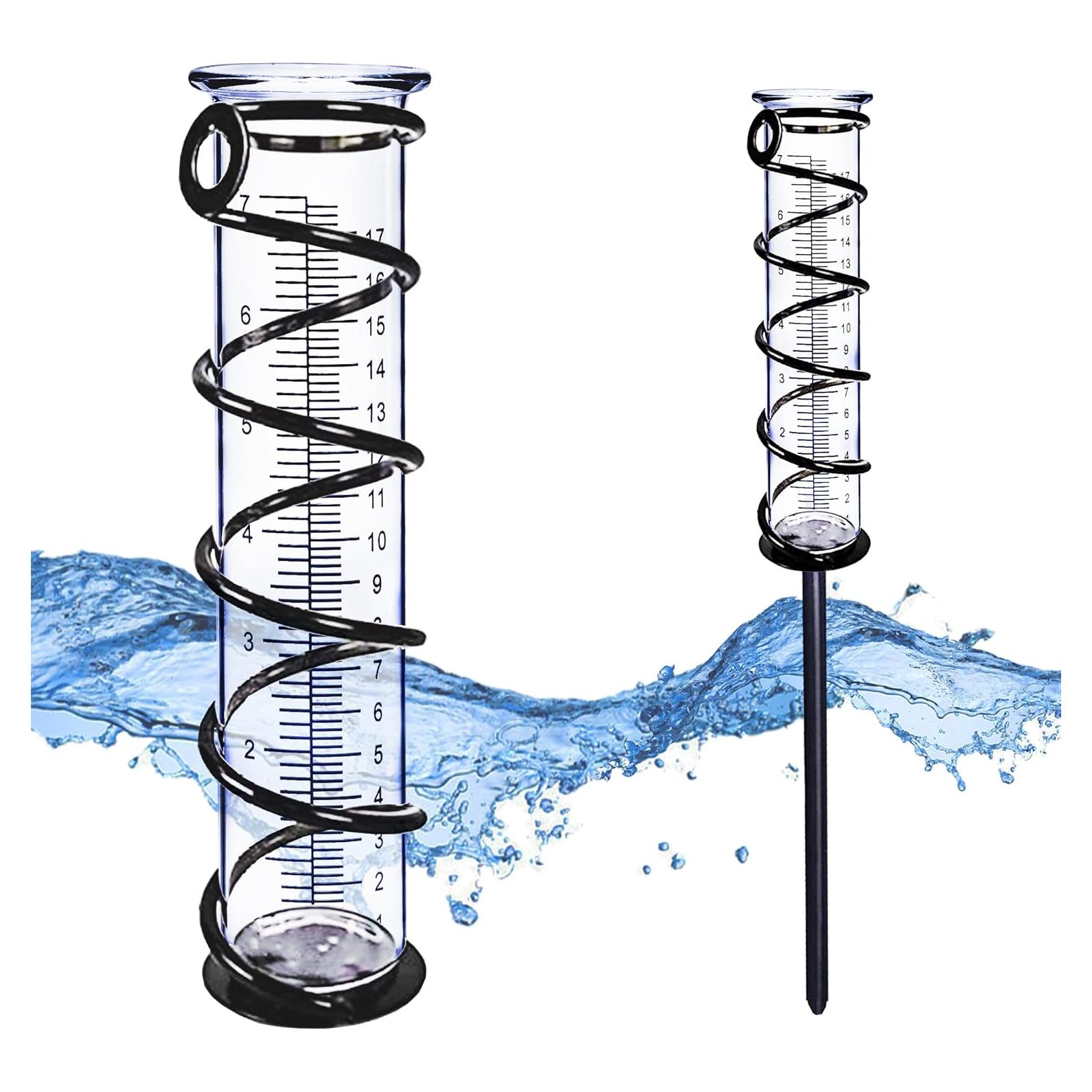Medidor de Lluvia BIUWING con Estaca, 12.7 cm, Jardín
