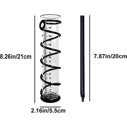 Medidor de Lluvia BIUWING con Estaca, 12.7 cm, Jardín