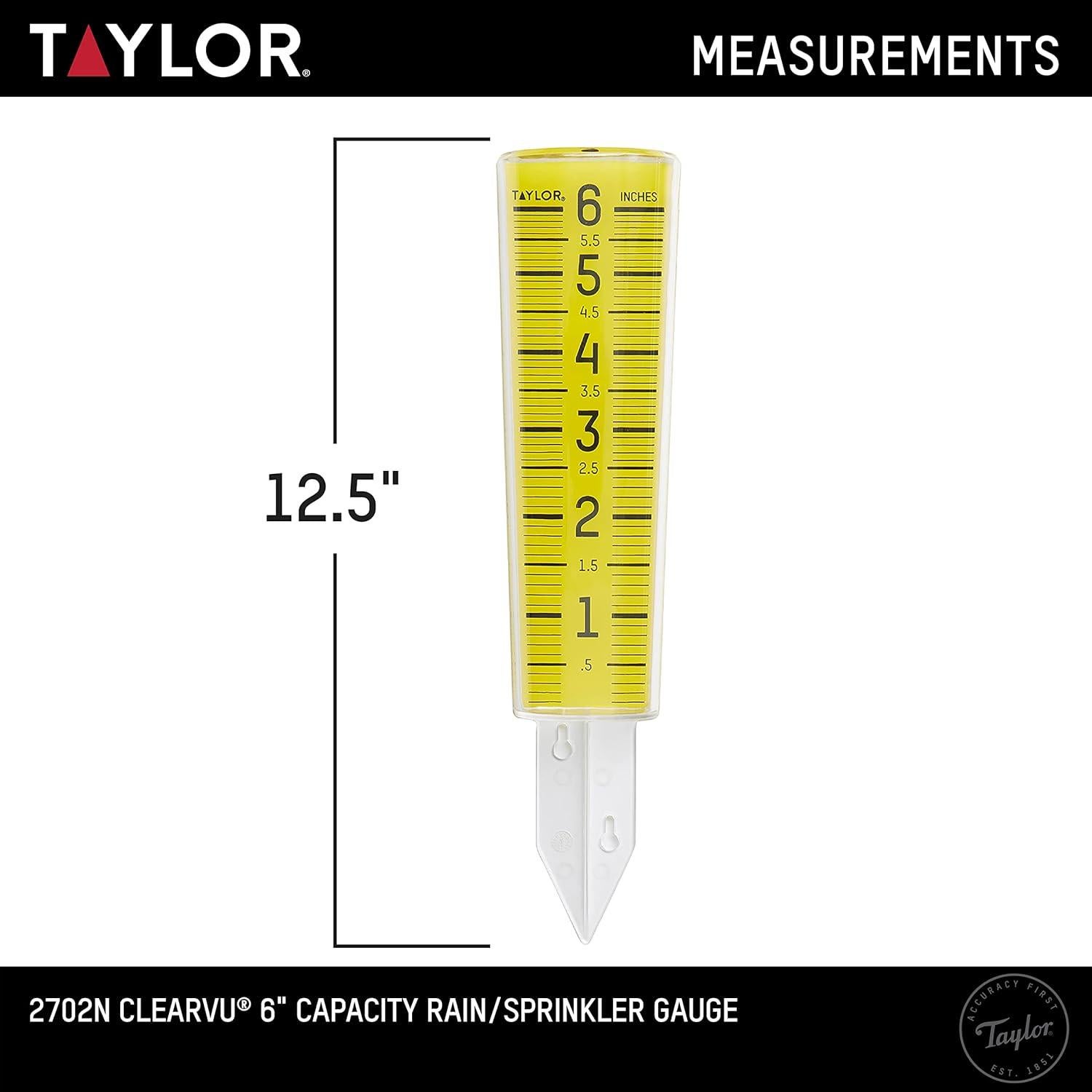 Medidor de Lluvia ClearVu Taylor 15.24 cm Transparente