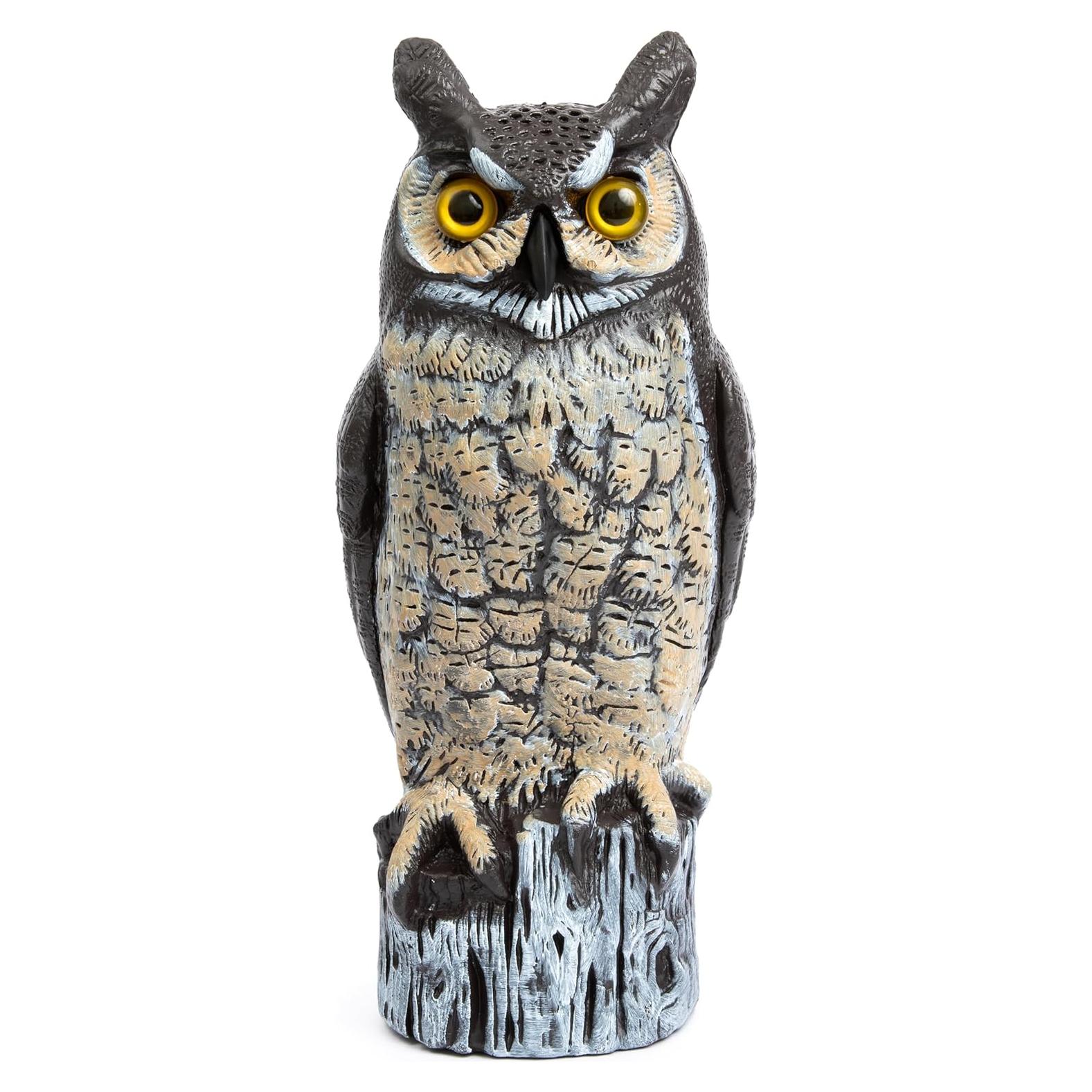 Espantapájaros Dalen Gran Búho Real 40.64 cm - Control Plagas