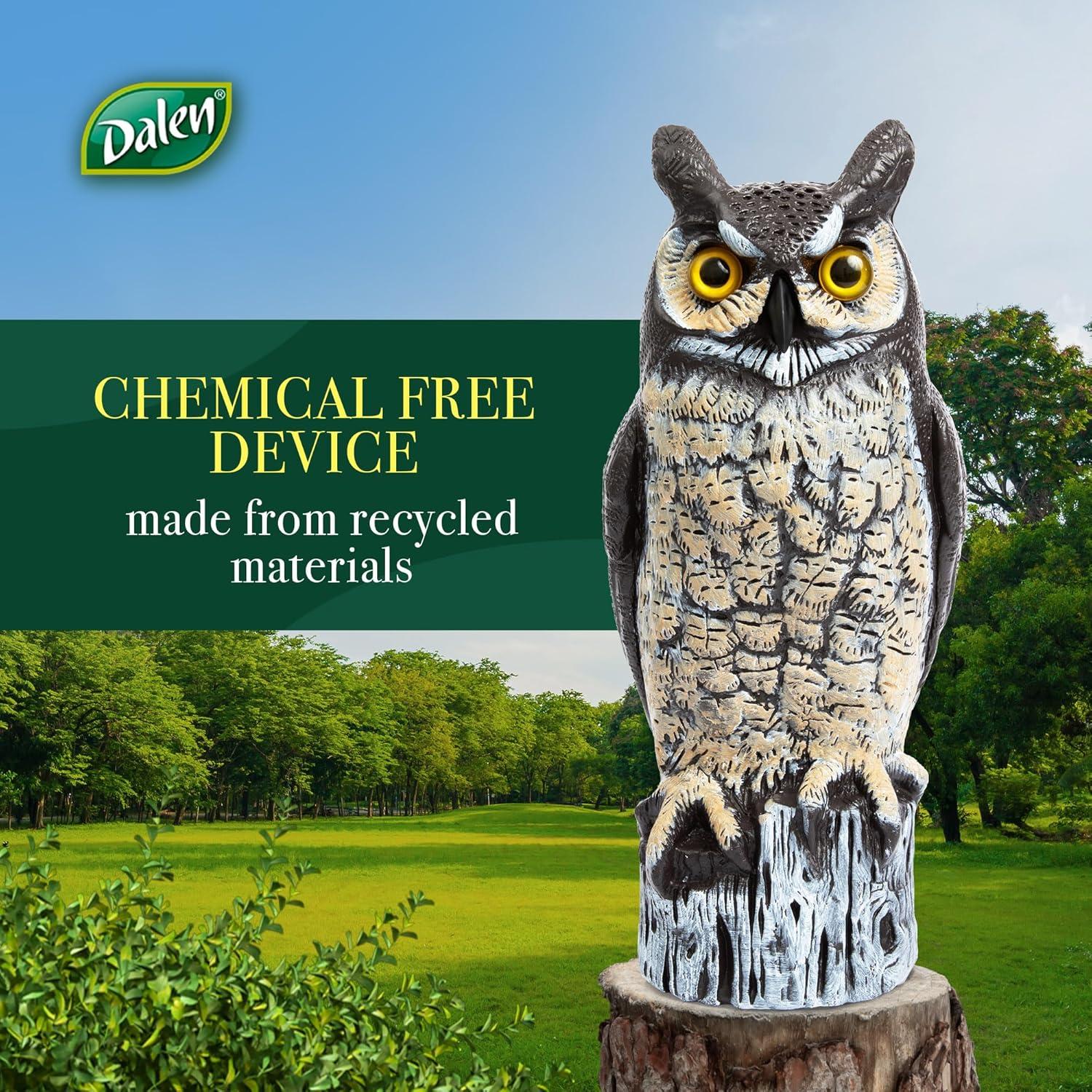 Espantapájaros Dalen Gran Búho Real 40.64 cm - Control Plagas