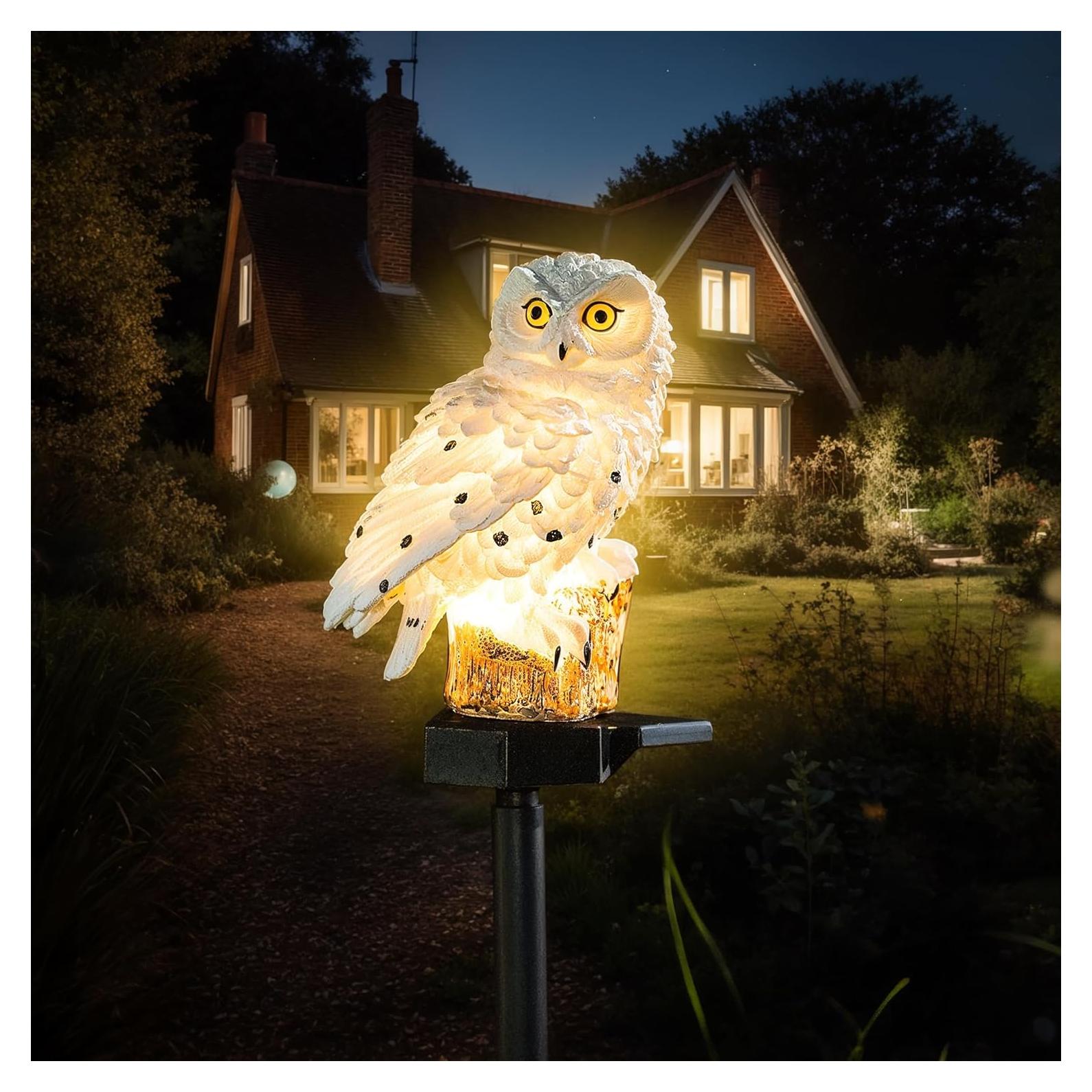 Luz Solar de Jardín XURLEQ Búho Decorativa LED 300g