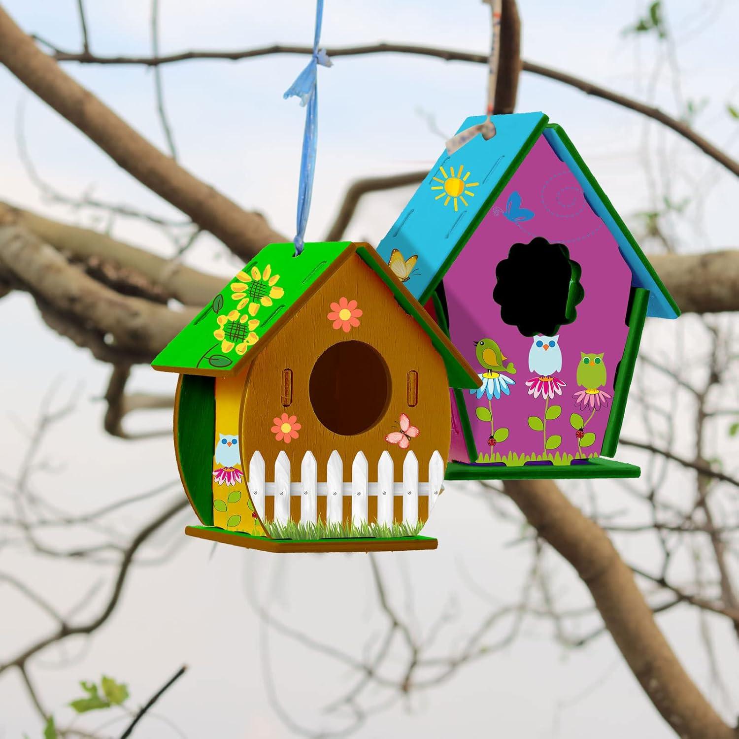 Kits de Casa de Aves DIY Sawysine 48 Piezas para Niños 6 Estilos