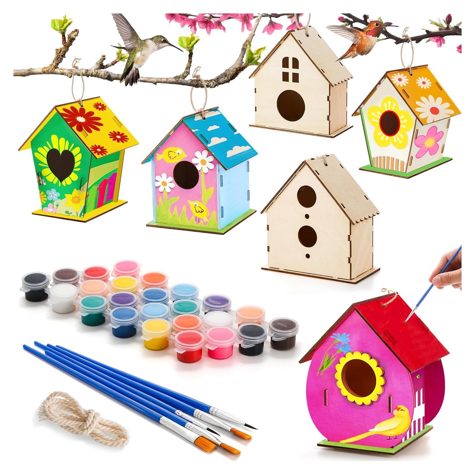 Kit de Casa para Pájaros DIY Coloch - 6 Piezas de Madera