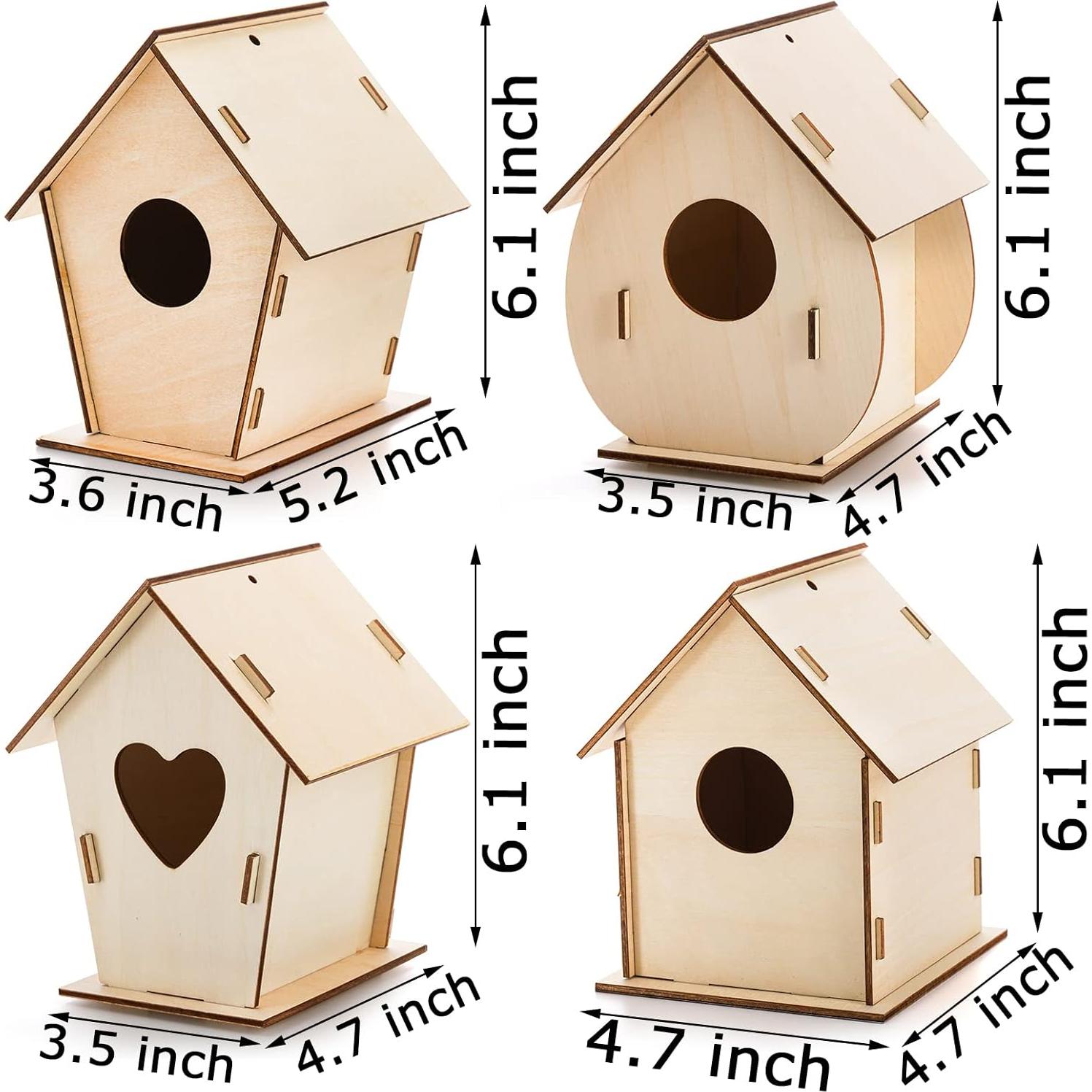 Kit de Casa para Pájaros DIY Coloch - 6 Piezas de Madera