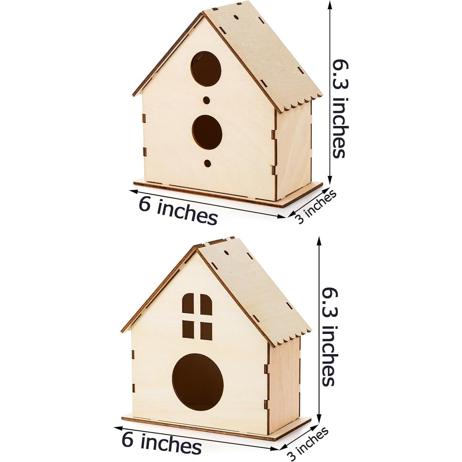 Kit de Casa para Pájaros DIY Coloch - 6 Piezas de Madera