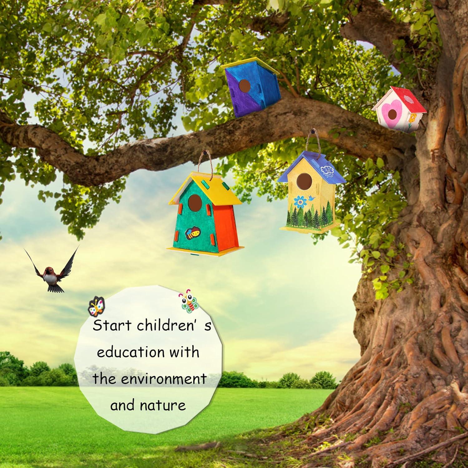 Paquete de 12 Kits de Casas para Pájaros DIY ILHSTY