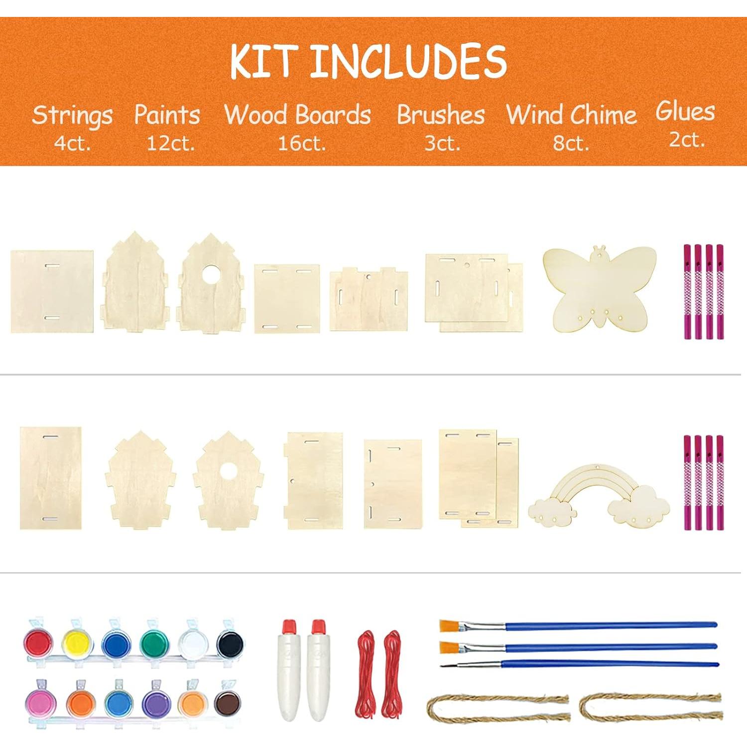 Kit de Manualidades Casa de Pájaros DIY Oriental Cherry 4 Pzs