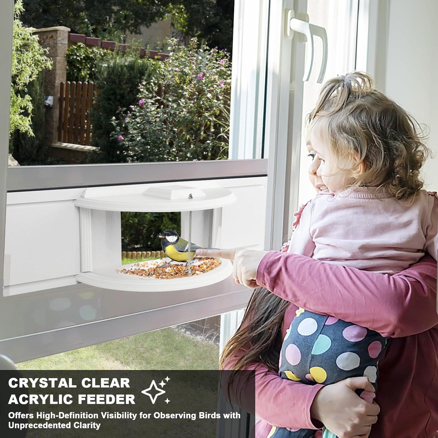 Comedero de Aves para Ventana BAIAPEY - Ajuste 68.58-88.9 cm