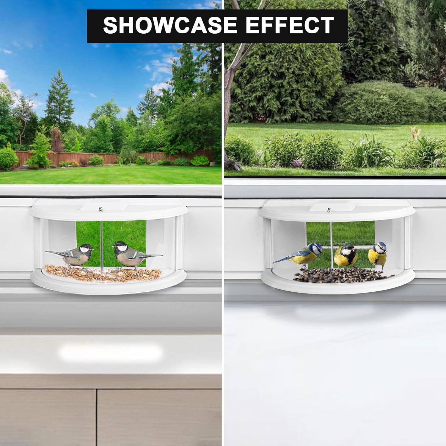 Comedero de Aves para Ventana BAIAPEY - Ajuste 68.58-88.9 cm