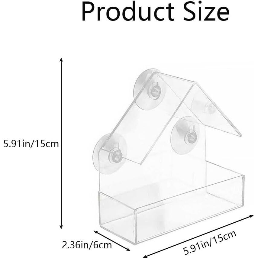 Comedero para Aves Forfuture-go Montaje en Ventana 15x6.5cm